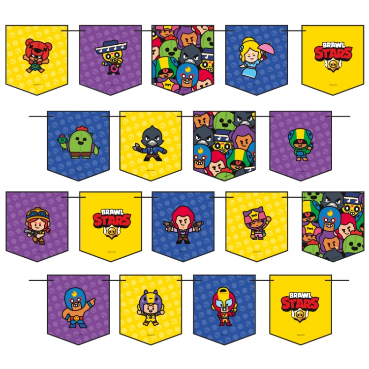 Гирлянда Флажки, Brawl Stars, Ассорти