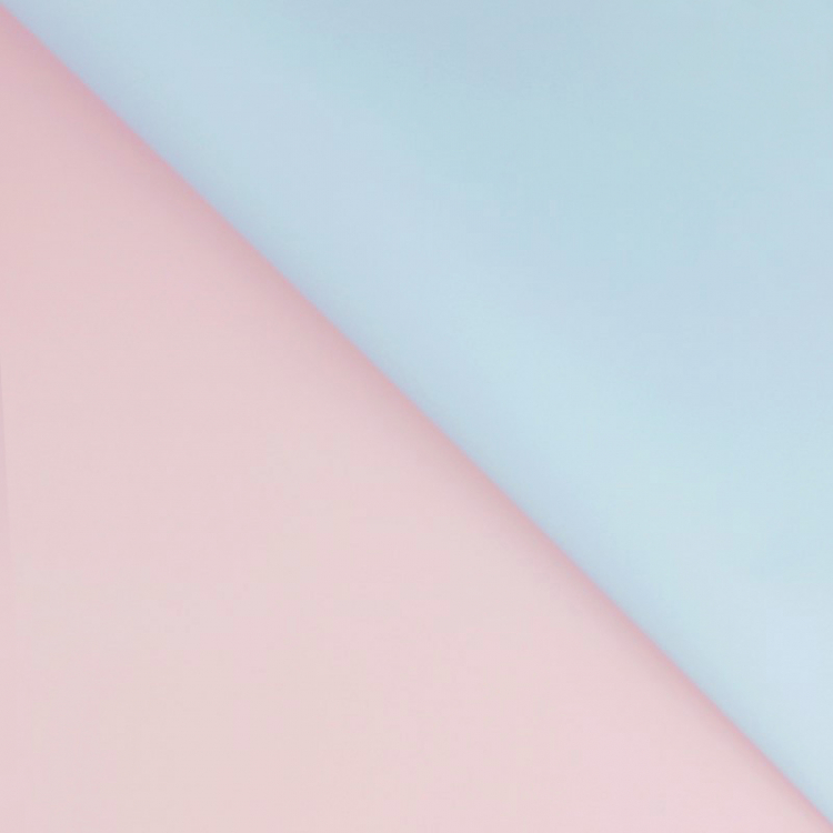 Пленка матовая двухсторонняя Розовая / Голубая