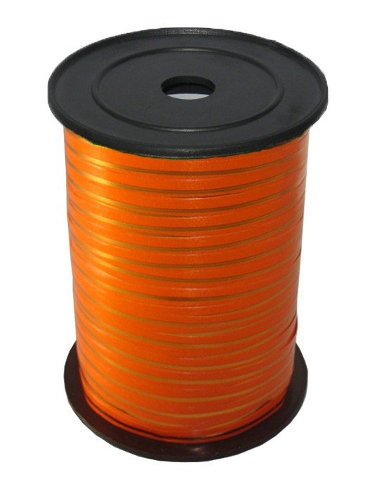 Лента с золотой полосой Оранжевая